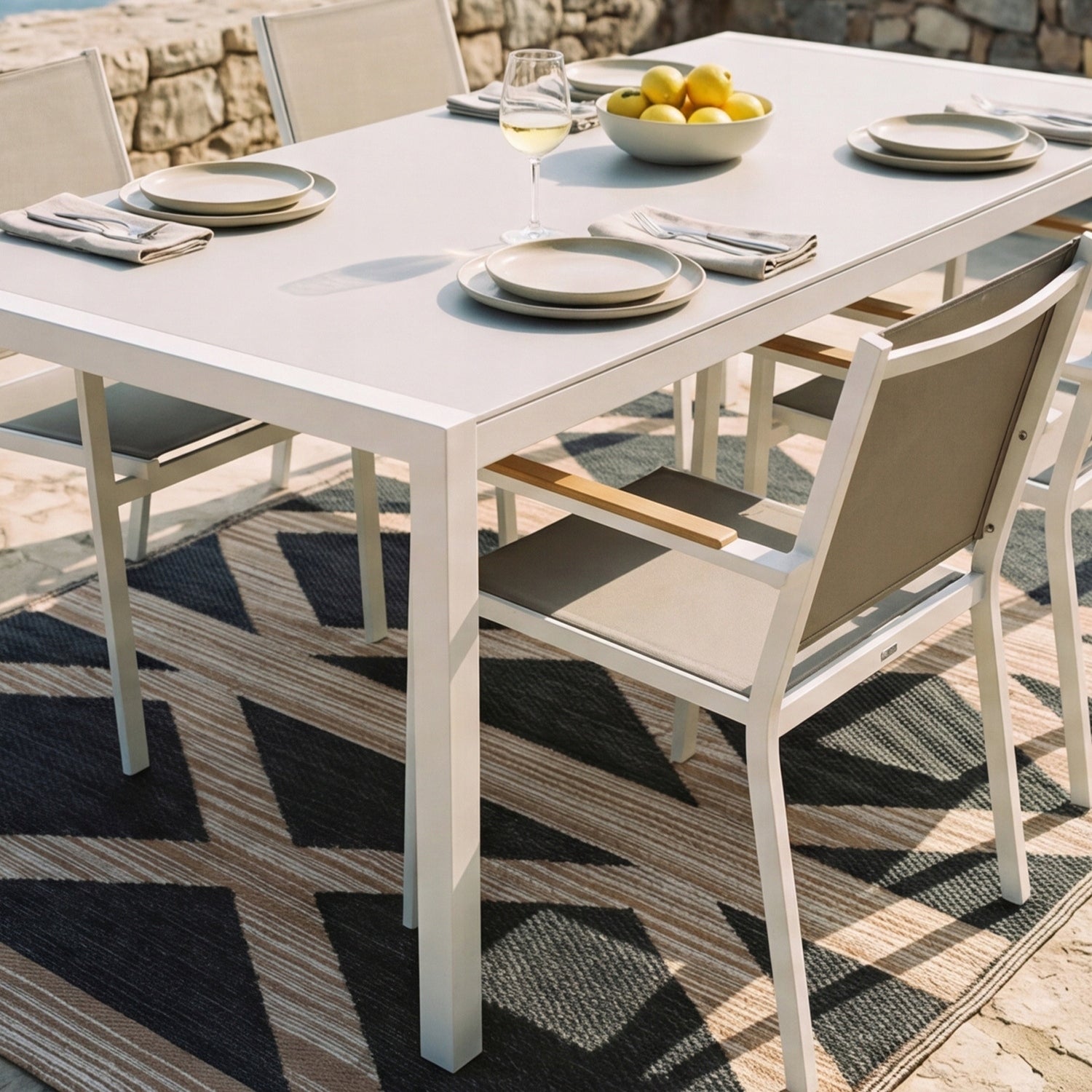 Outdoor Terrace Rug 150x200cm Waterproof Large for Balcony Double Sided Brand e-floor