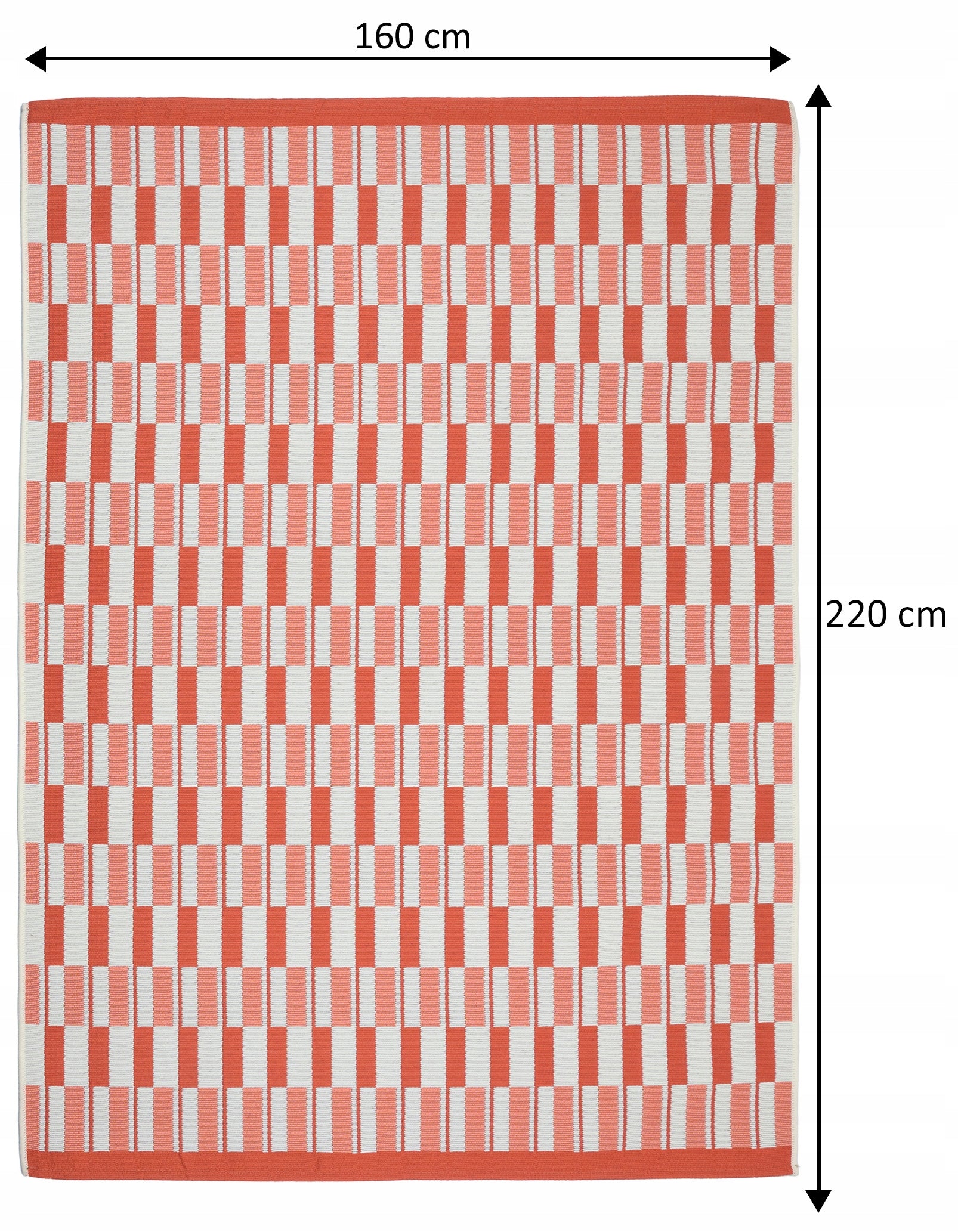 Outdoor Terrace Rug 160x220 Waterproof Terrace Rug for Balcony String Color orange