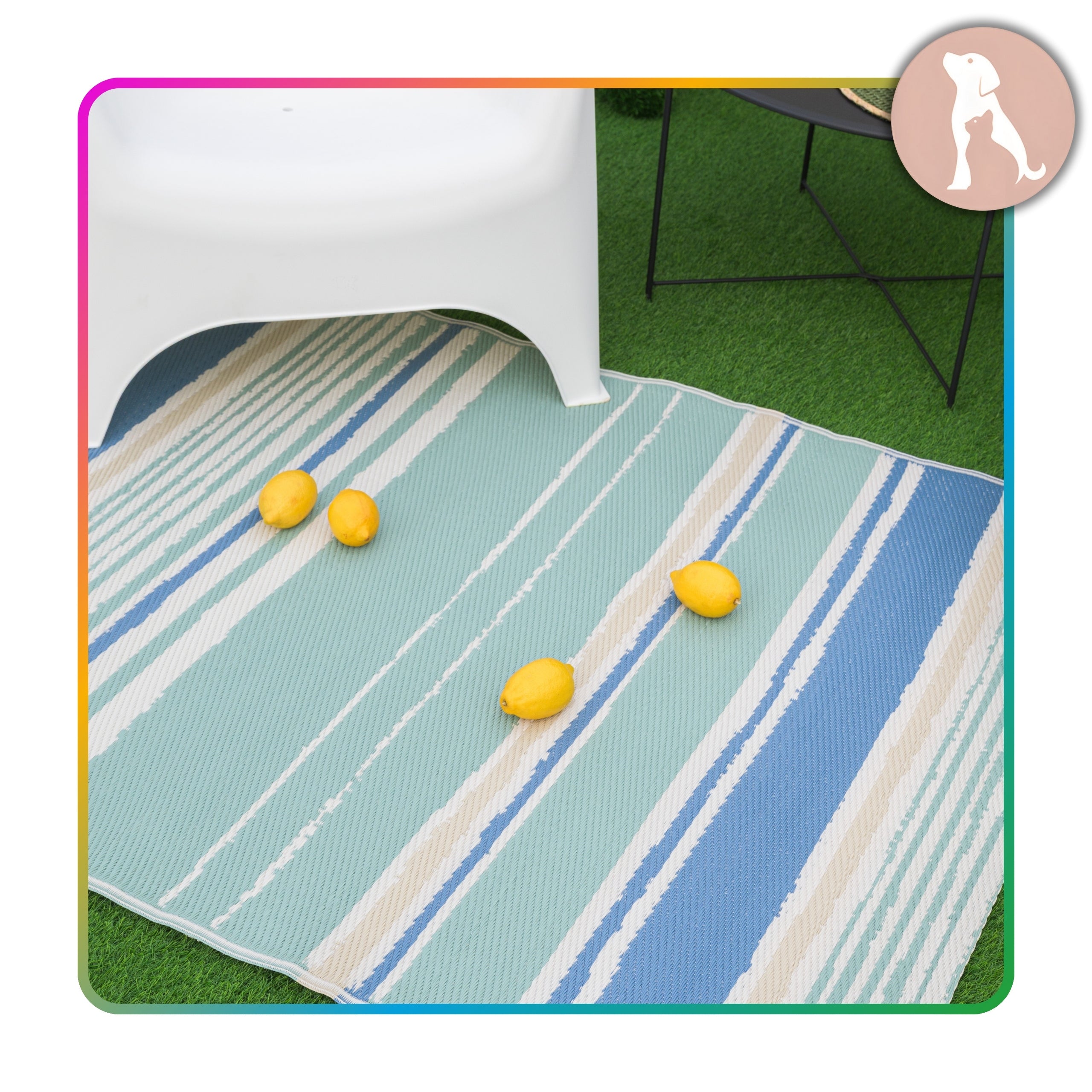 Outdoor Terrace Rug 160x220 for Terrace Balcony Waterproof Garden Product width 160 cm