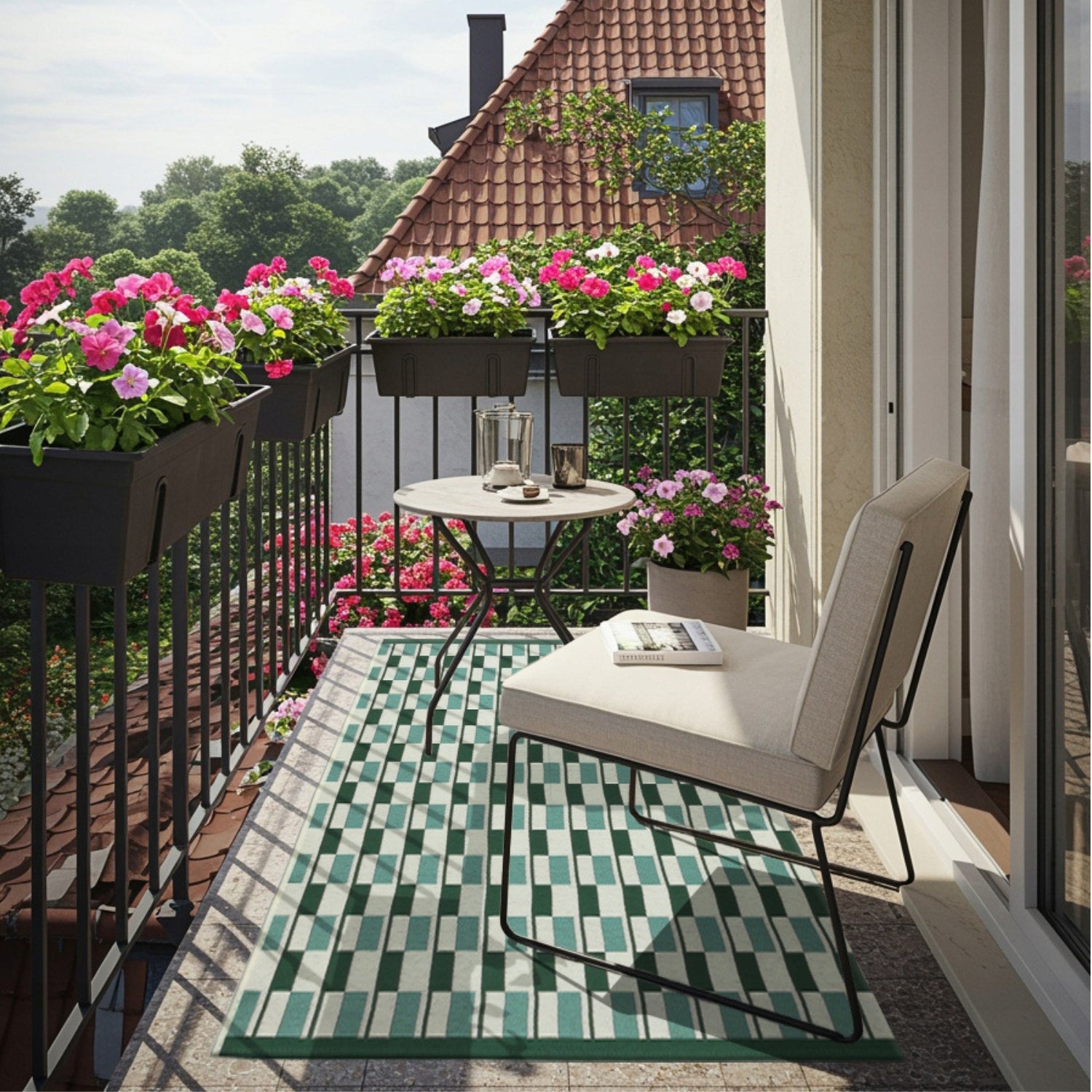 Outdoor Terrace Rug 80x150 Waterproof Terrace Rug for Balcony String Brand e-floor