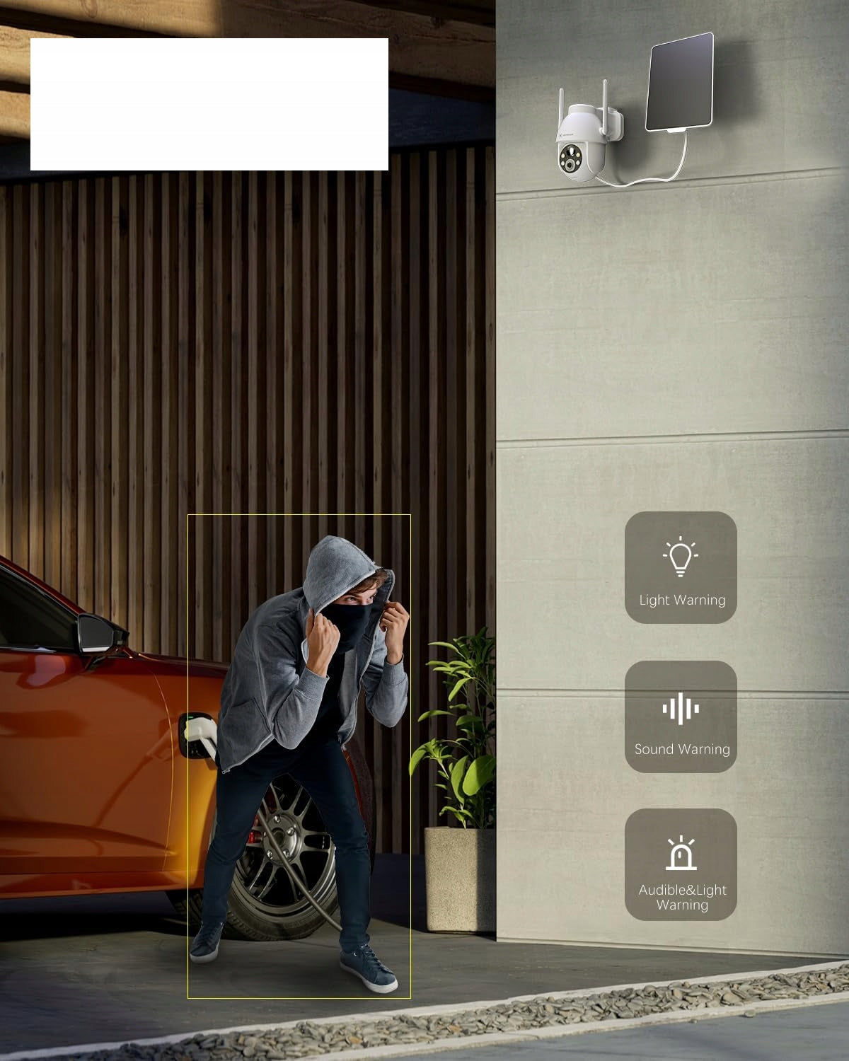 Outdoor Wi-Fi Camera Powered by Solar Panel 2K AI Motion Detection Model ZY-C2