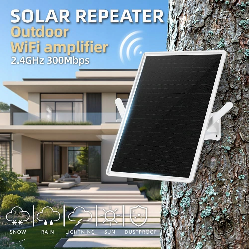 Outdoor WiFi Amplifier with Solar Battery, 2,4 GHz, 300 Mbit/s LCLCTEK Manufacturer code B0DNXVPY67