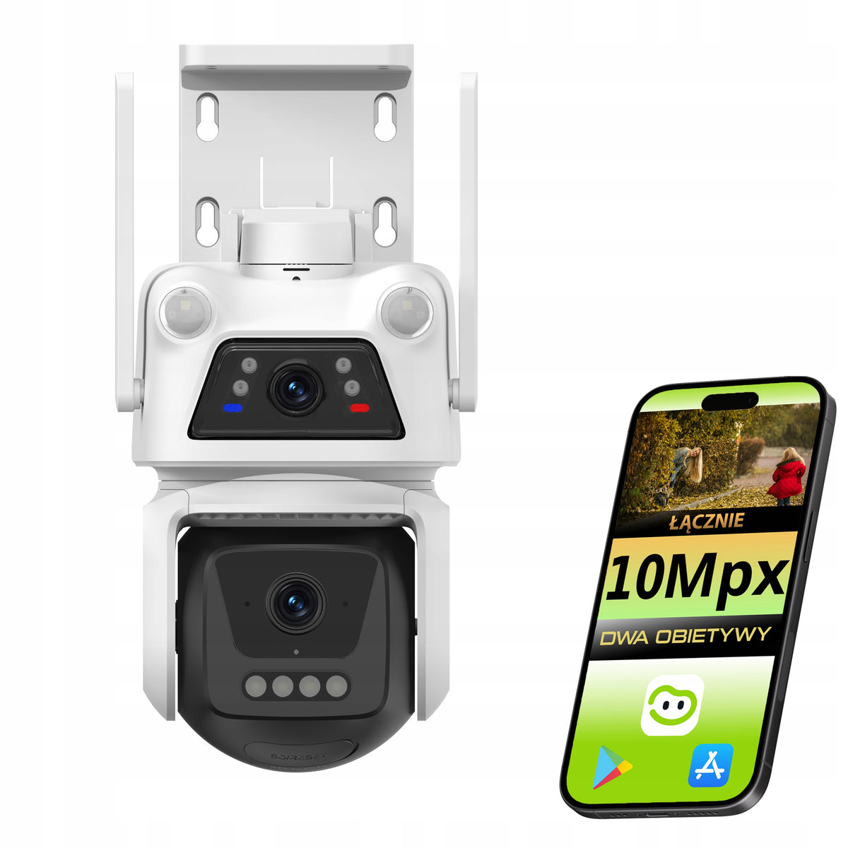 Outdoor WiFi Camera Rotating 10 Mpx Dual 2x 5Mpx BeansView PTZ apk Packaging status original