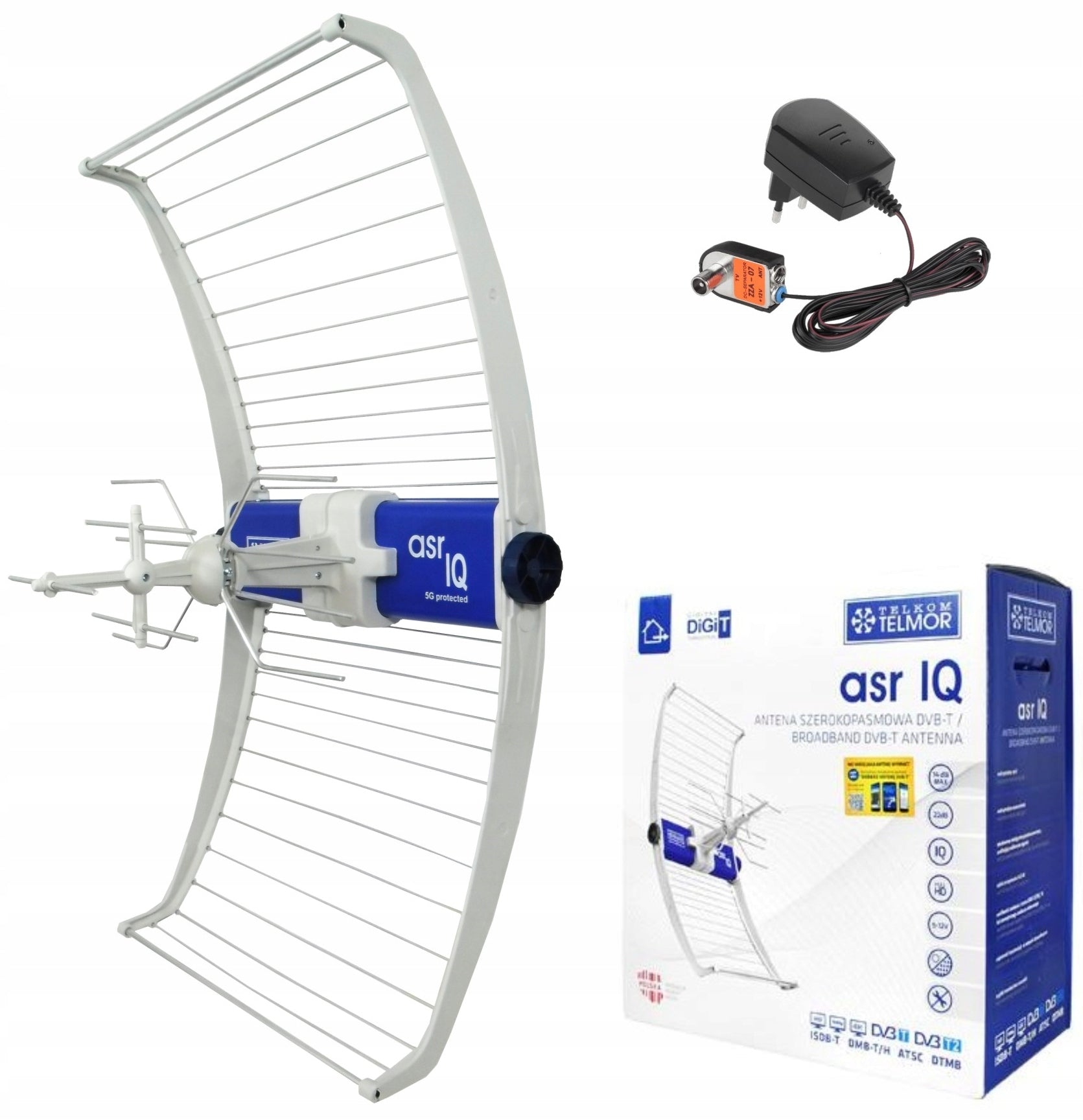 Outdoor antenna Telkom-Telmor ASR IQ 5G Protected amplifier + power supply