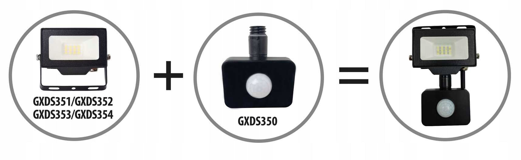 Outdoor black lamp - LED floodlight DAISY BETA 20W IP65 2310lm Brand Greenlux
