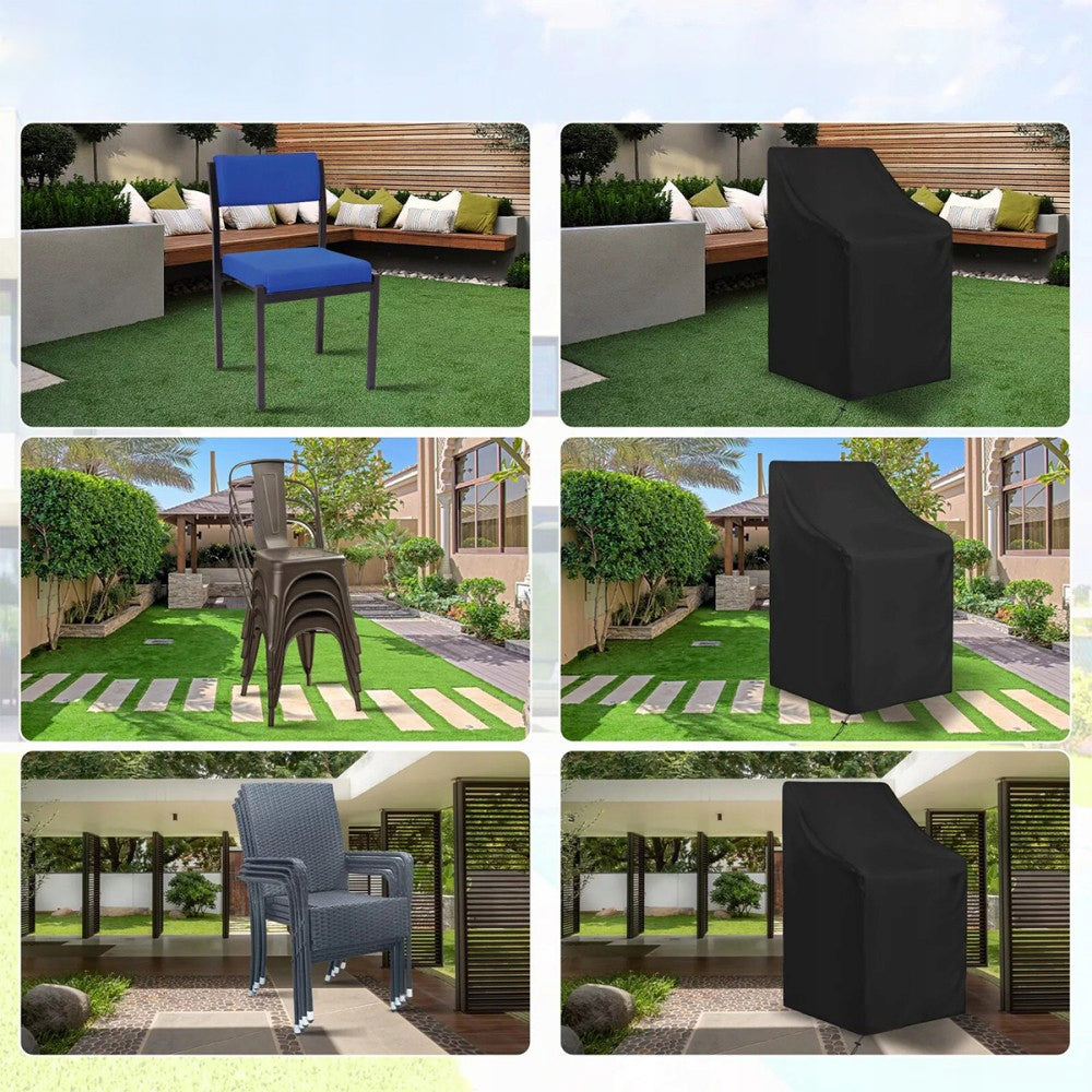 Outdoor furniture cover 68 x 69 x 110/150 cm waterproof black 210D Color black