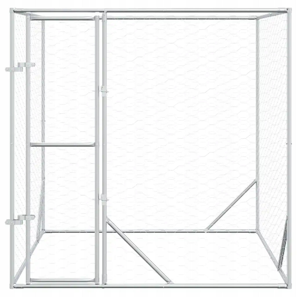 Outdoor playpen for dog, 2x2x2 m, galvanized steel Kind playpen