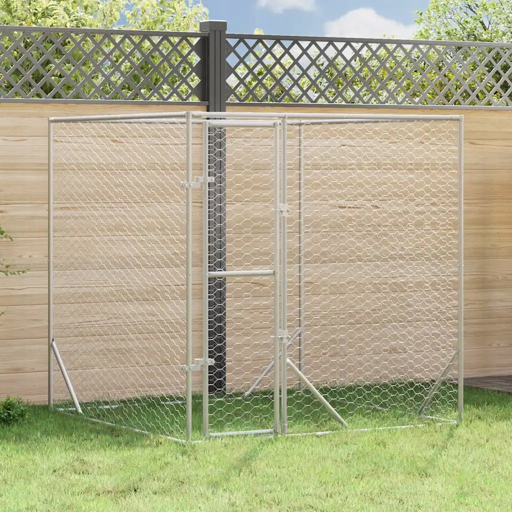 Outdoor playpen for dog, 2x2x2 m, galvanized steel Manufacturer code 153674