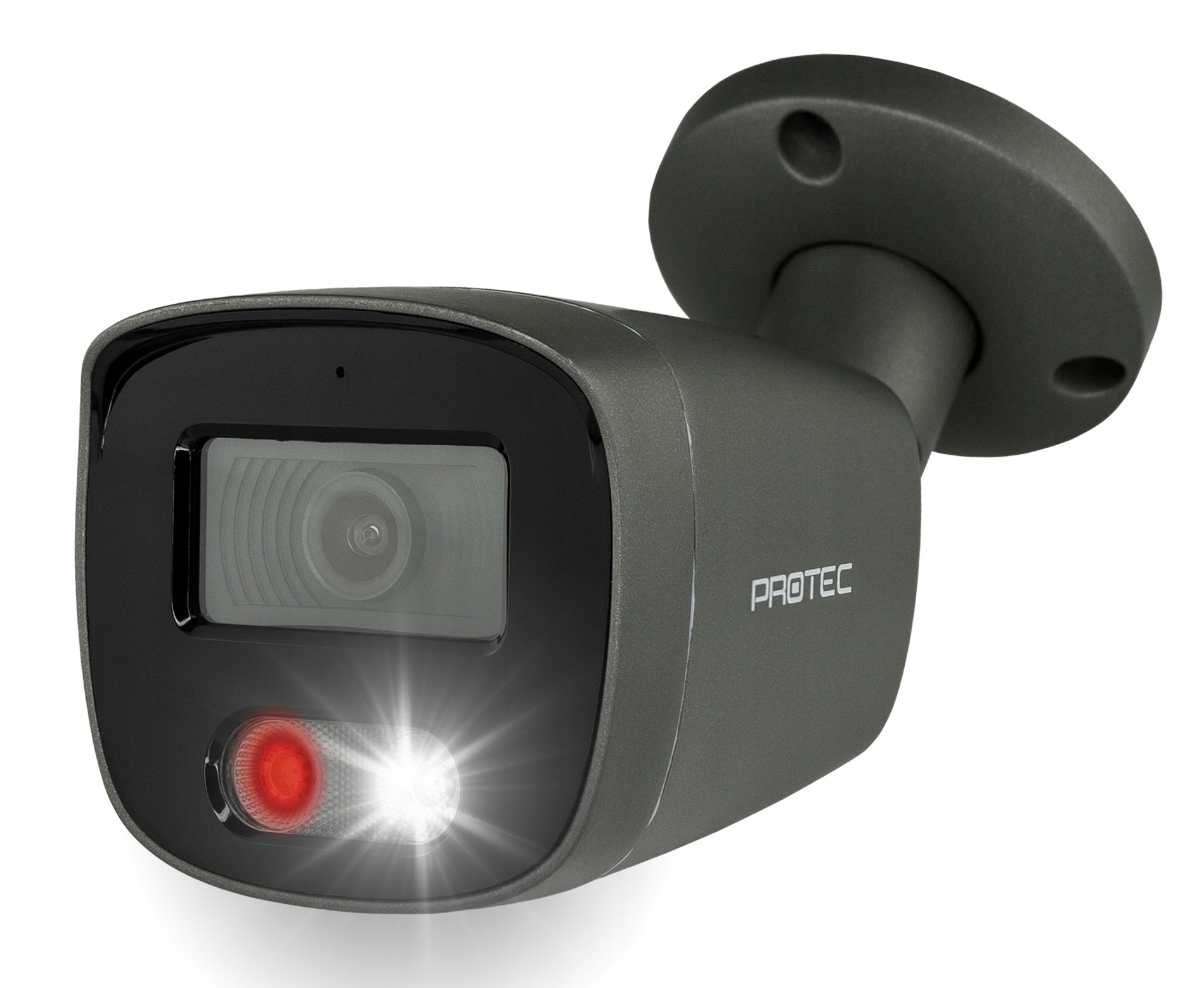 Outdoor surveillance camera PR-IPT1800GLE PoE light white microphone