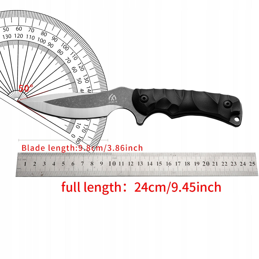 Outdoor survival tactical knife, sharp fixed knife, straight knife Packaging status original