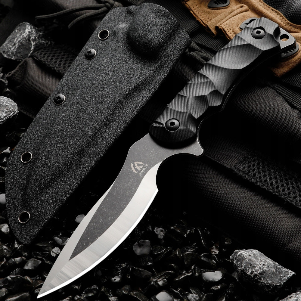 Outdoor survival tactical knife, sharp fixed knife, straight knife