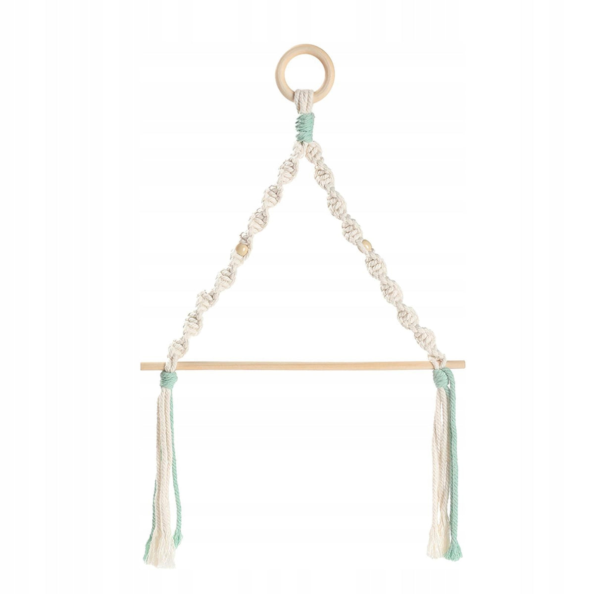 Outdoors Hanging Roll Holder Camping Storage Rack Wooden Stick Green Brand no brand