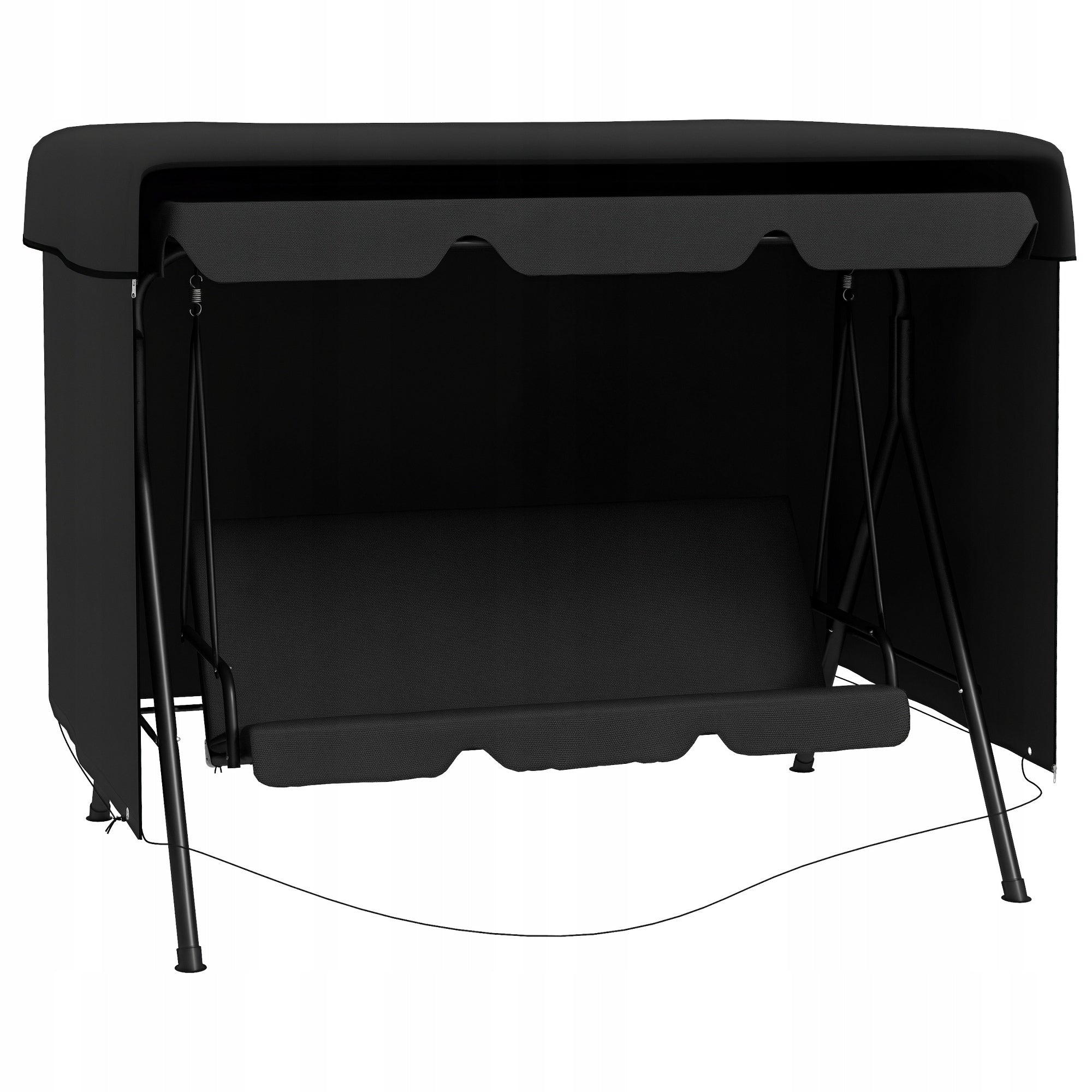 Outsunny 3-Person Garden Swing Cover, Waterproof