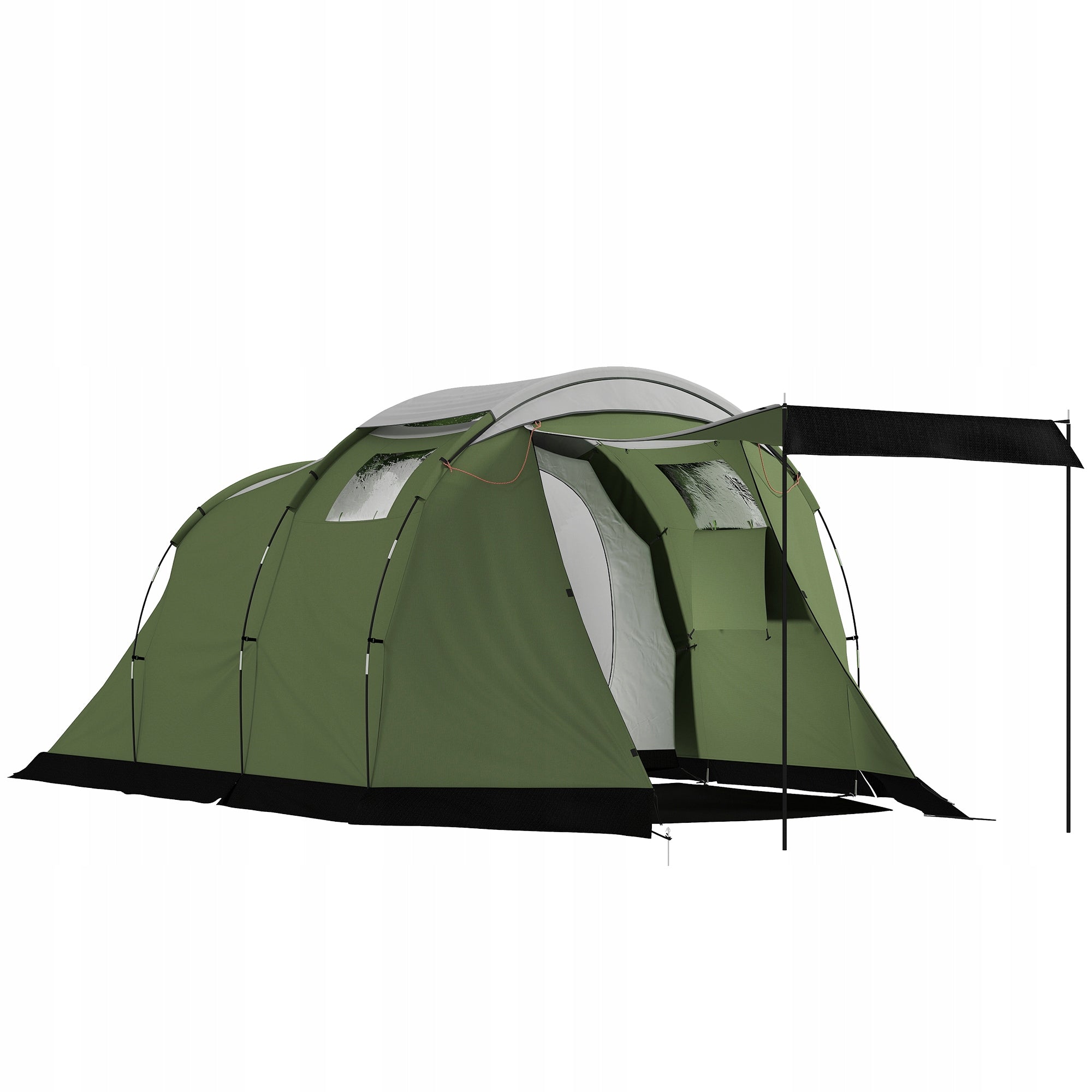 Outsunny Camping Tent for 3-4 People Waterproof Family Tent