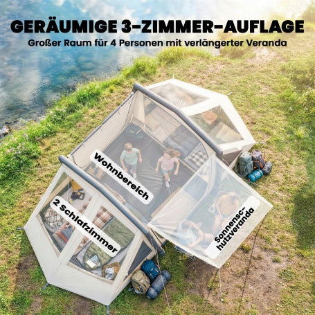 Outsunny Inflatable Tent for 6 People Quick Reclining Tent Manufacturer code A20-558V00KK
