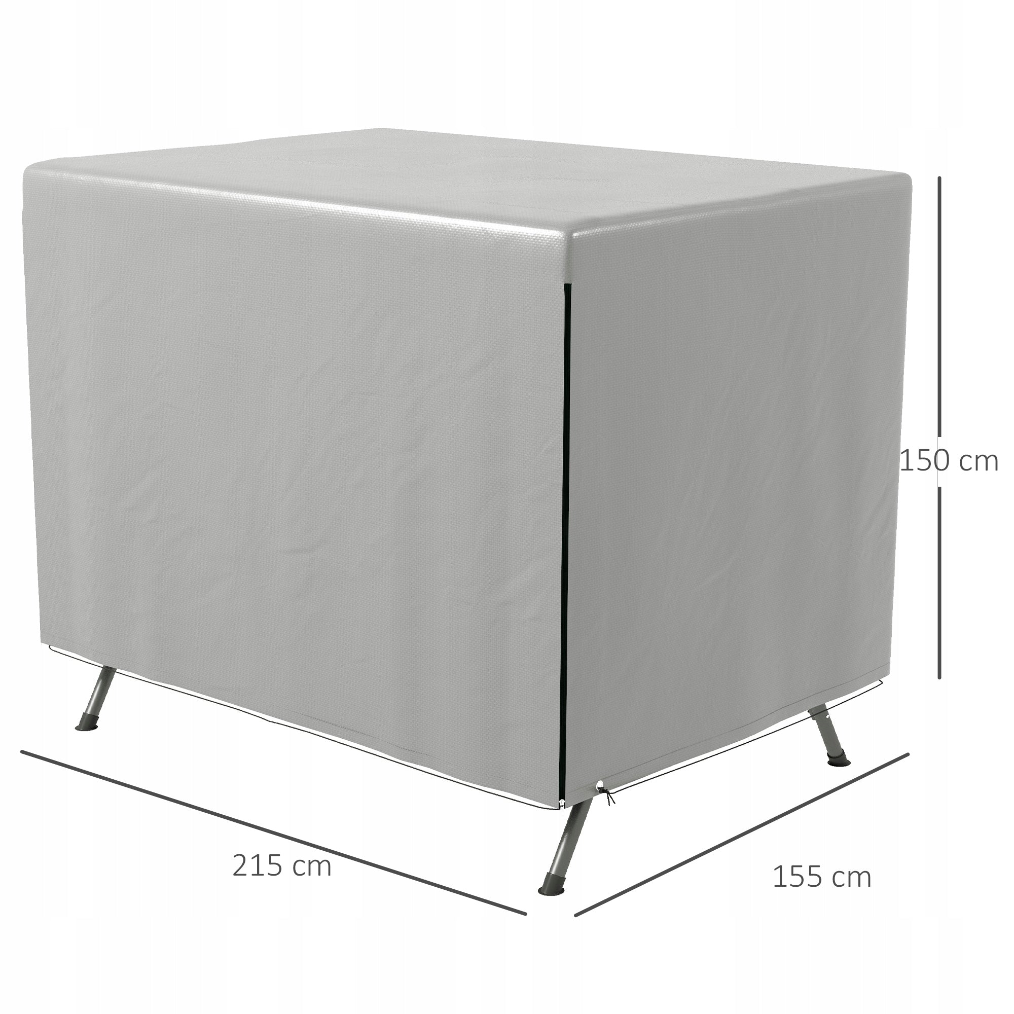 Outsunny Outdoor Furniture Cover, Waterproof, 215 x 155 x 150 cm Product width 155 cm