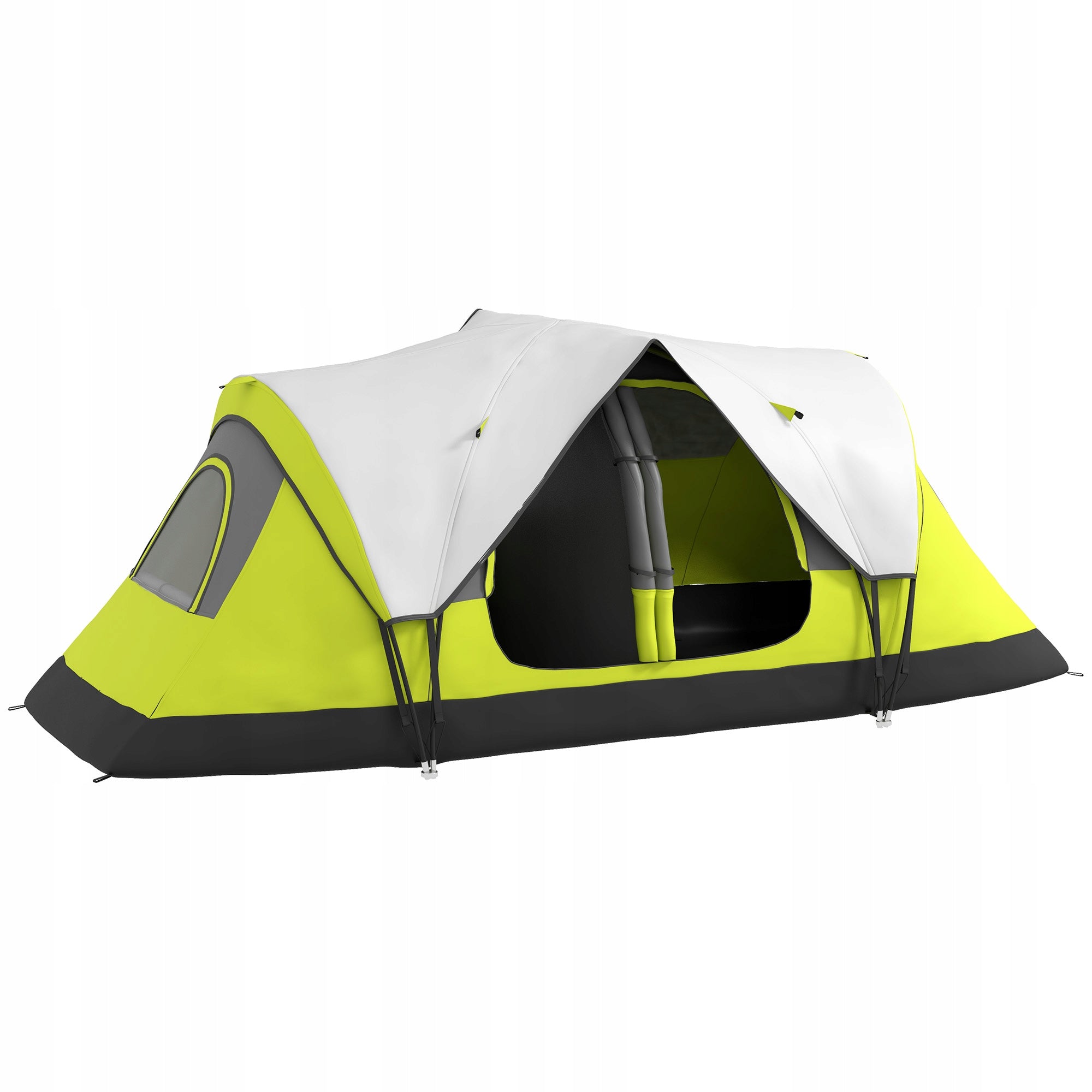 Outsunny Tunnel tent for 6-8 people, with hooks and mesh windows