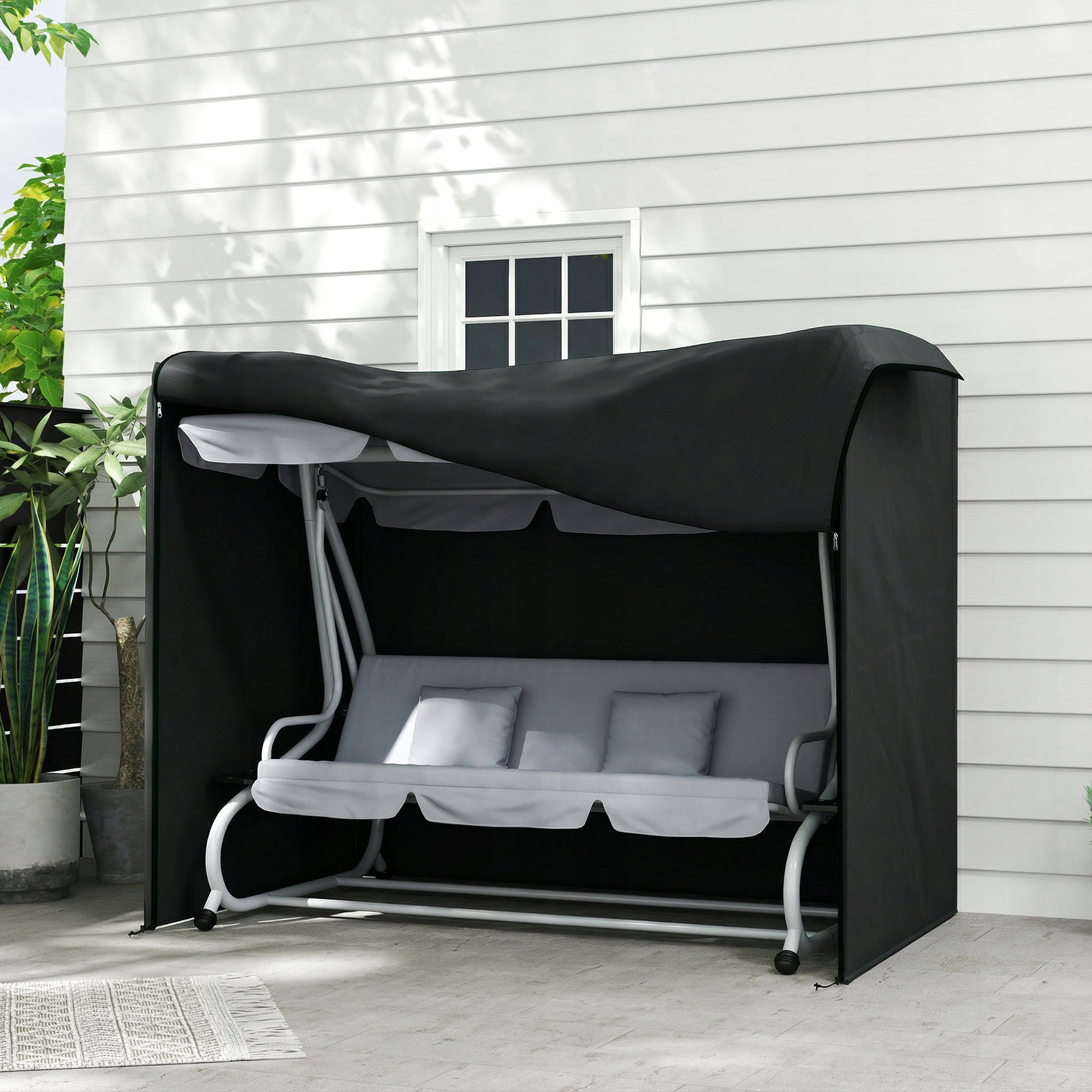 Outsunny Waterproof swing cover Outsunny 220x125x172 cm, black Manufacturer Outsunny