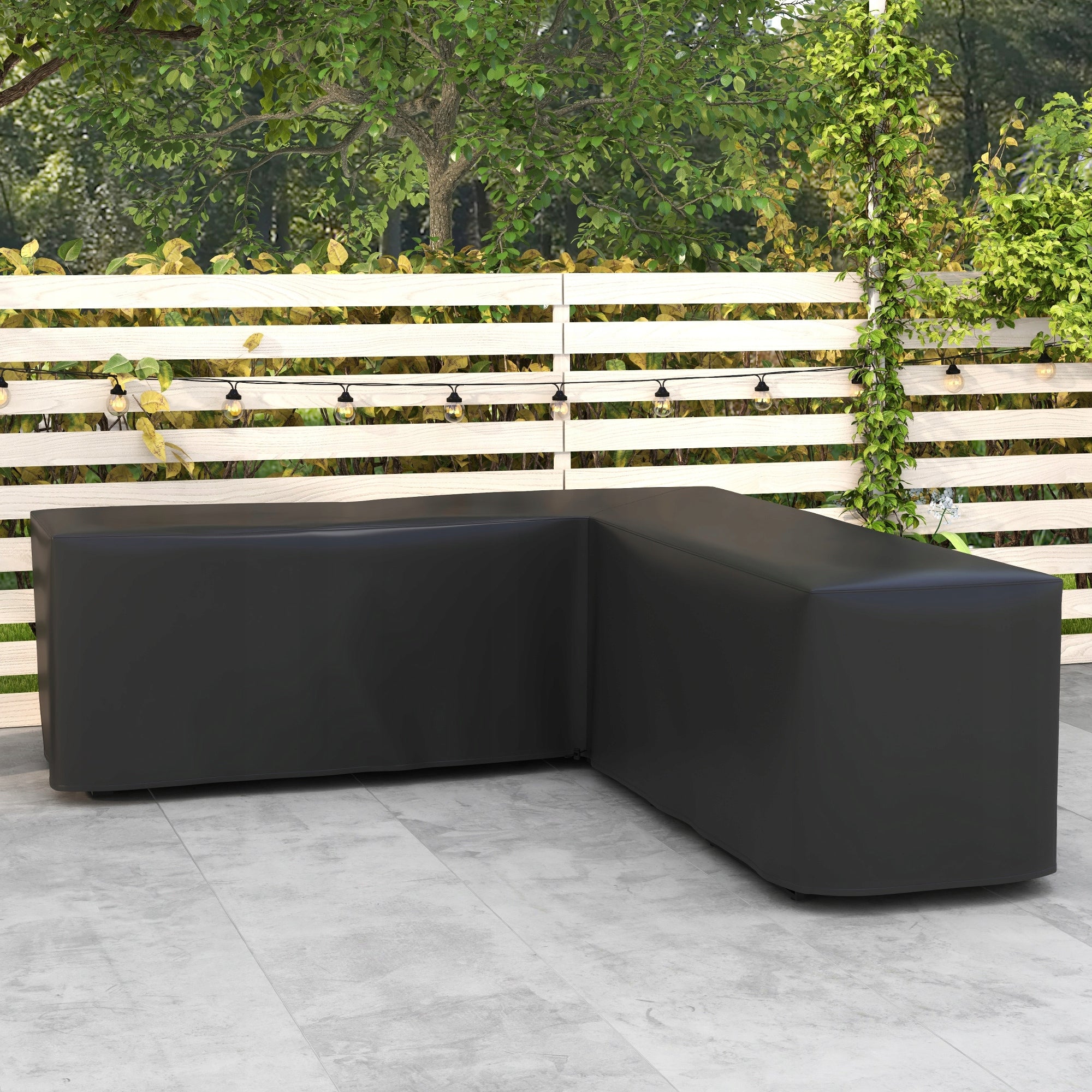 Outsunny outdoor furniture cover L-shaped waterproof, 250x250x79 cm Packaging status original