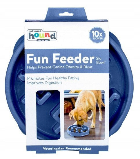 Outward Hound Fun Feeder Slowing Bowl Blue [67831] Brand no brand