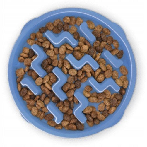 Outward Hound Fun Feeder Slowing Bowl Blue [67831]