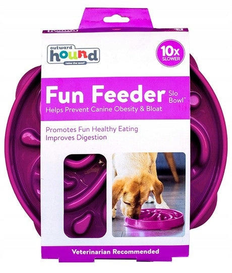 Outward Hound Fun Feeder Slowing Bowl Purple [51003] Product weight with unit packaging 0.15 kg