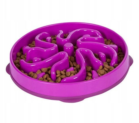 Outward Hound Fun Feeder Slowing Bowl Purple [51003]
