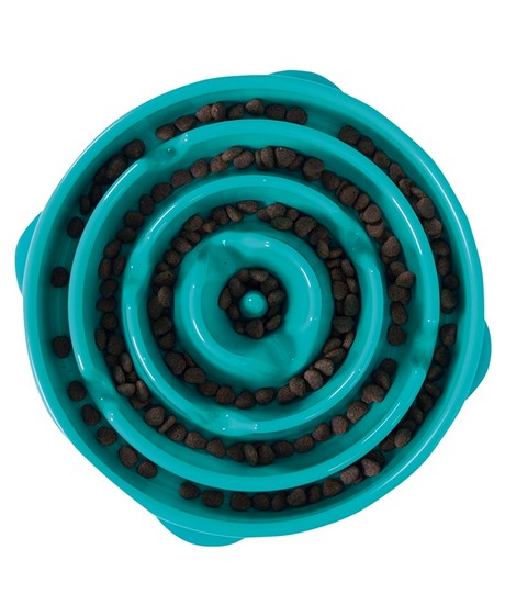 Outward Hound Fun Feeder Turquoise slowing bowl [51002] Manufacturer code 51002M-OH-WB-V1