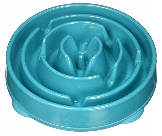 Outward Hound Fun Feeder Turquoise slowing bowl [51002]