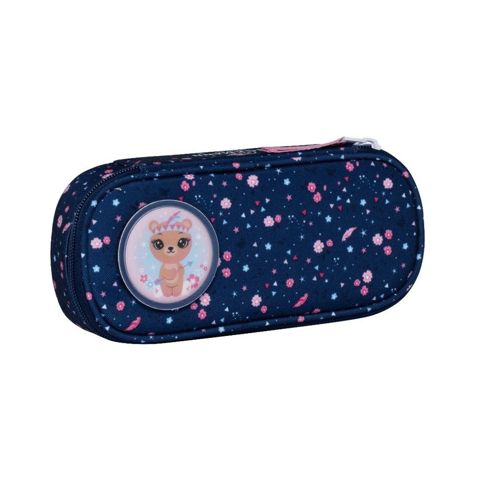 Oval Case, Forest Deer Blue