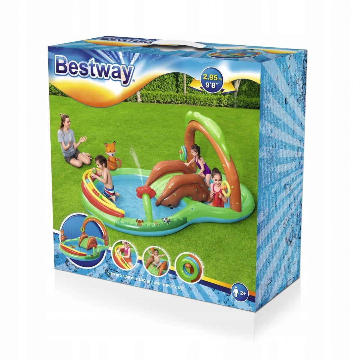 Oval inflatable swimming pool Bestway 295 x 199 cm Manufacturer code 53093