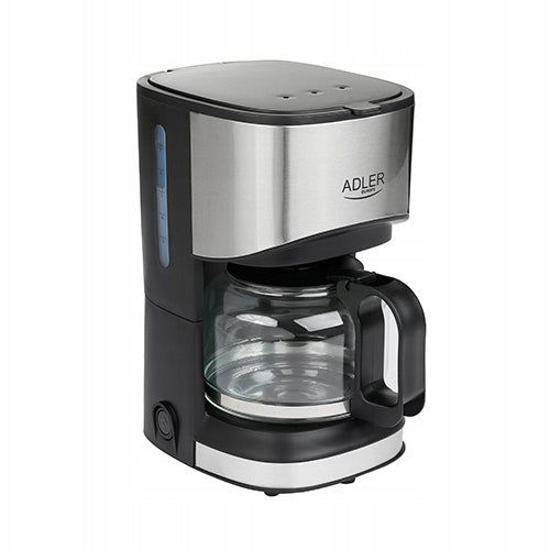 Overflow coffee maker 0,7L 550W Silver with Glass Pitcher Adler