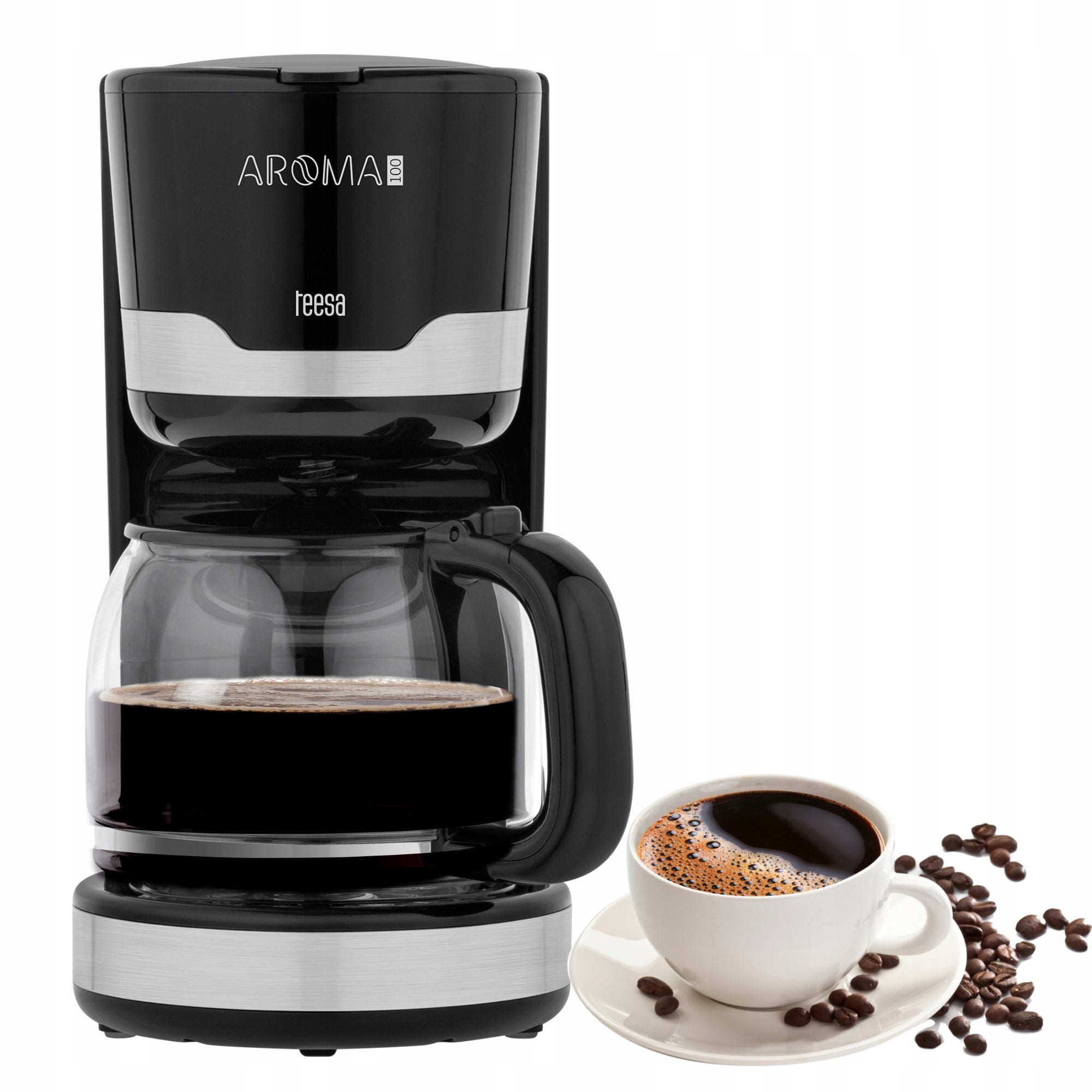 Overflow coffee maker 1,5L 1000W glass 1,5l Aroma 100 Teesa