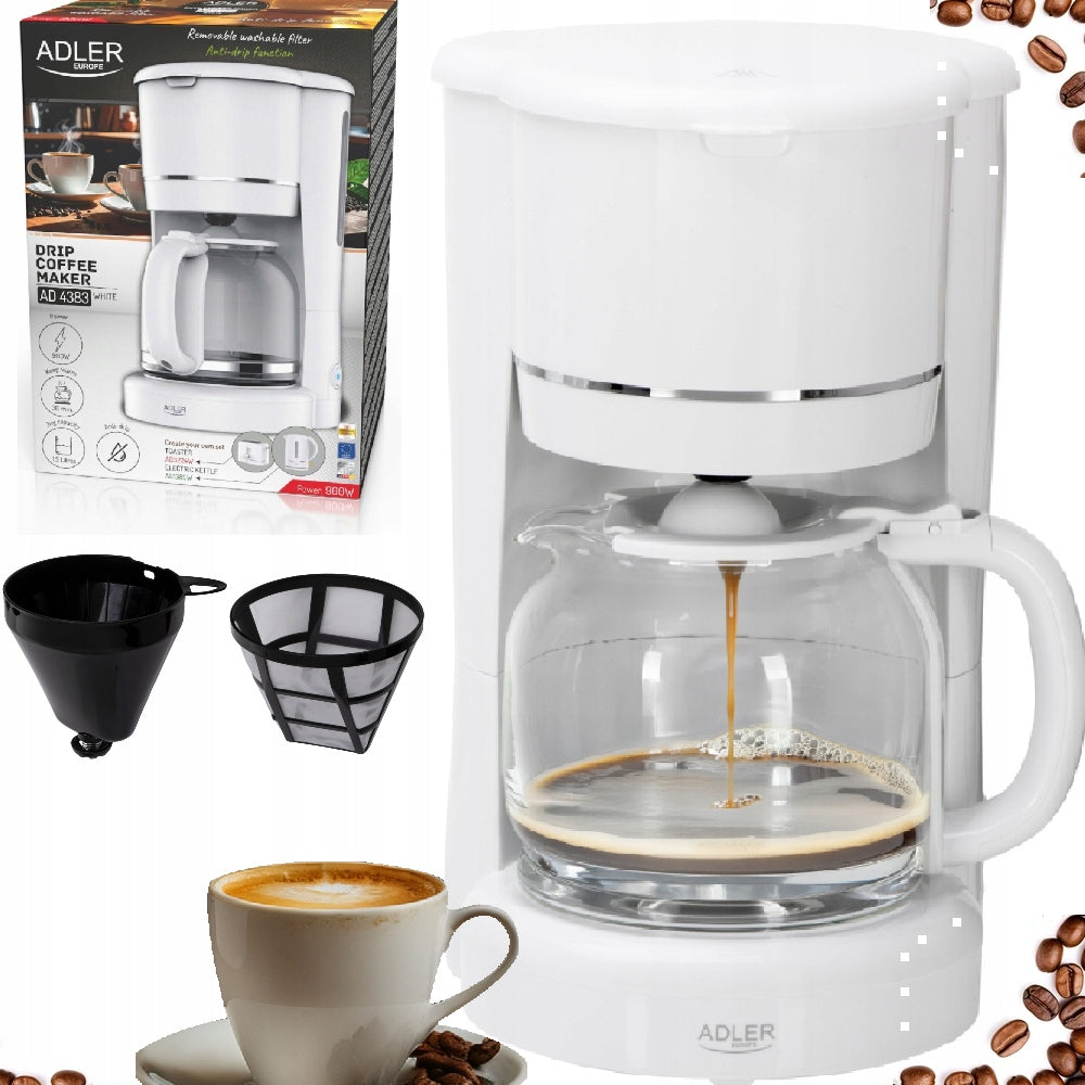 Overflow coffee maker 1,5L Adler AD4383 900W Temperature maintenance