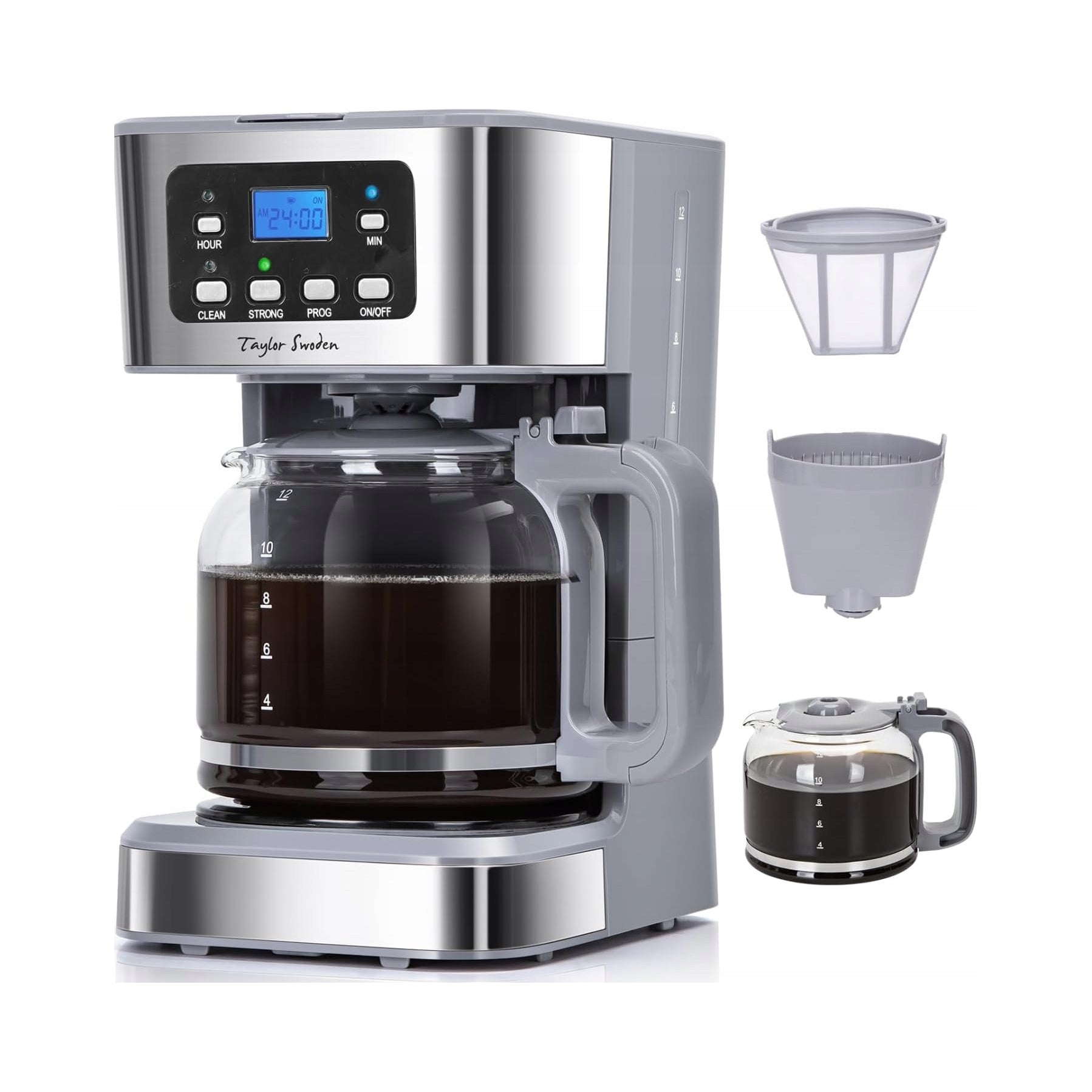 Overflow coffee maker 950W 1,5L maintaining temp Taylor Swoden