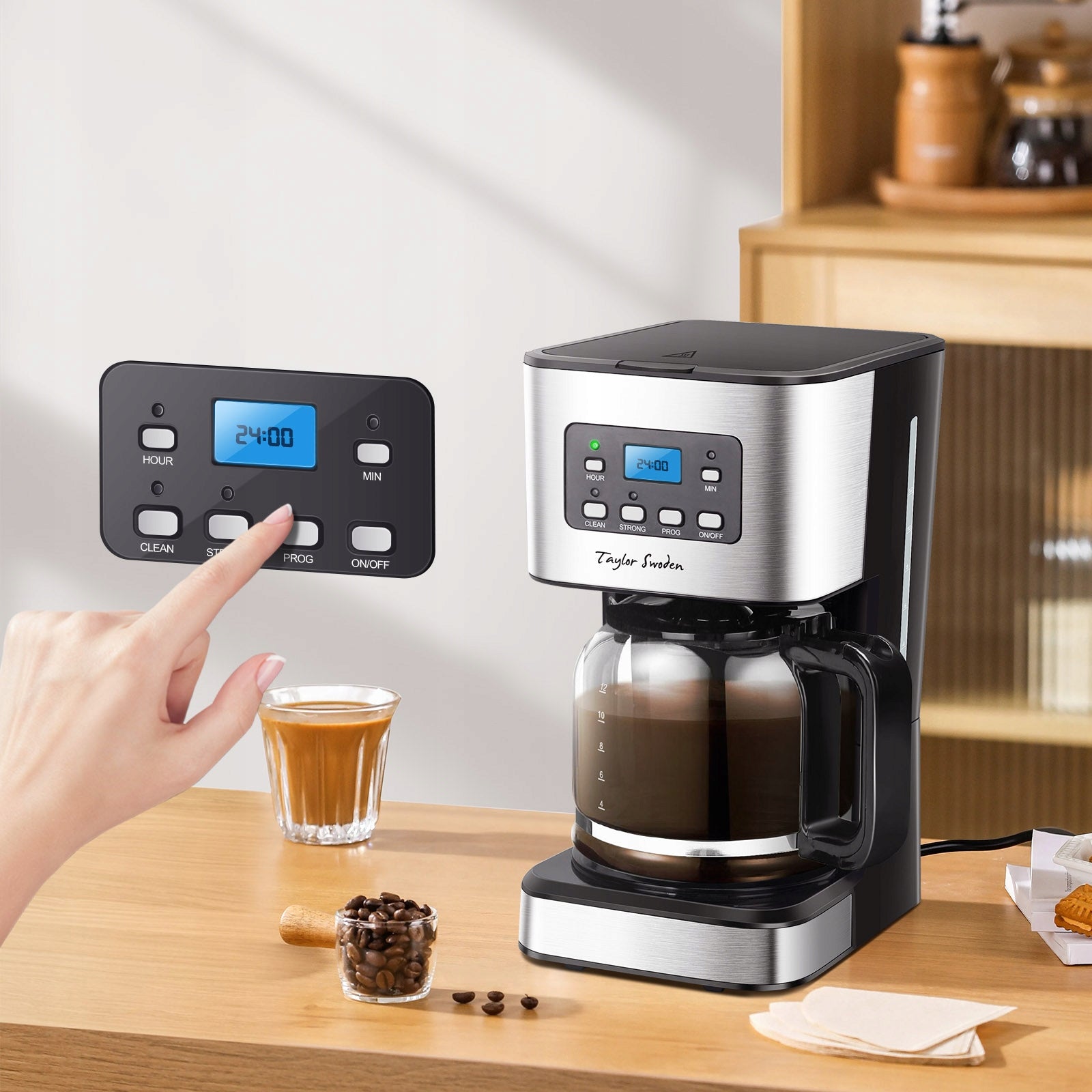 Overflow coffee maker 950W 1,5L temp maintenance black Taylor Swoden Manufacturer code 300105QUK