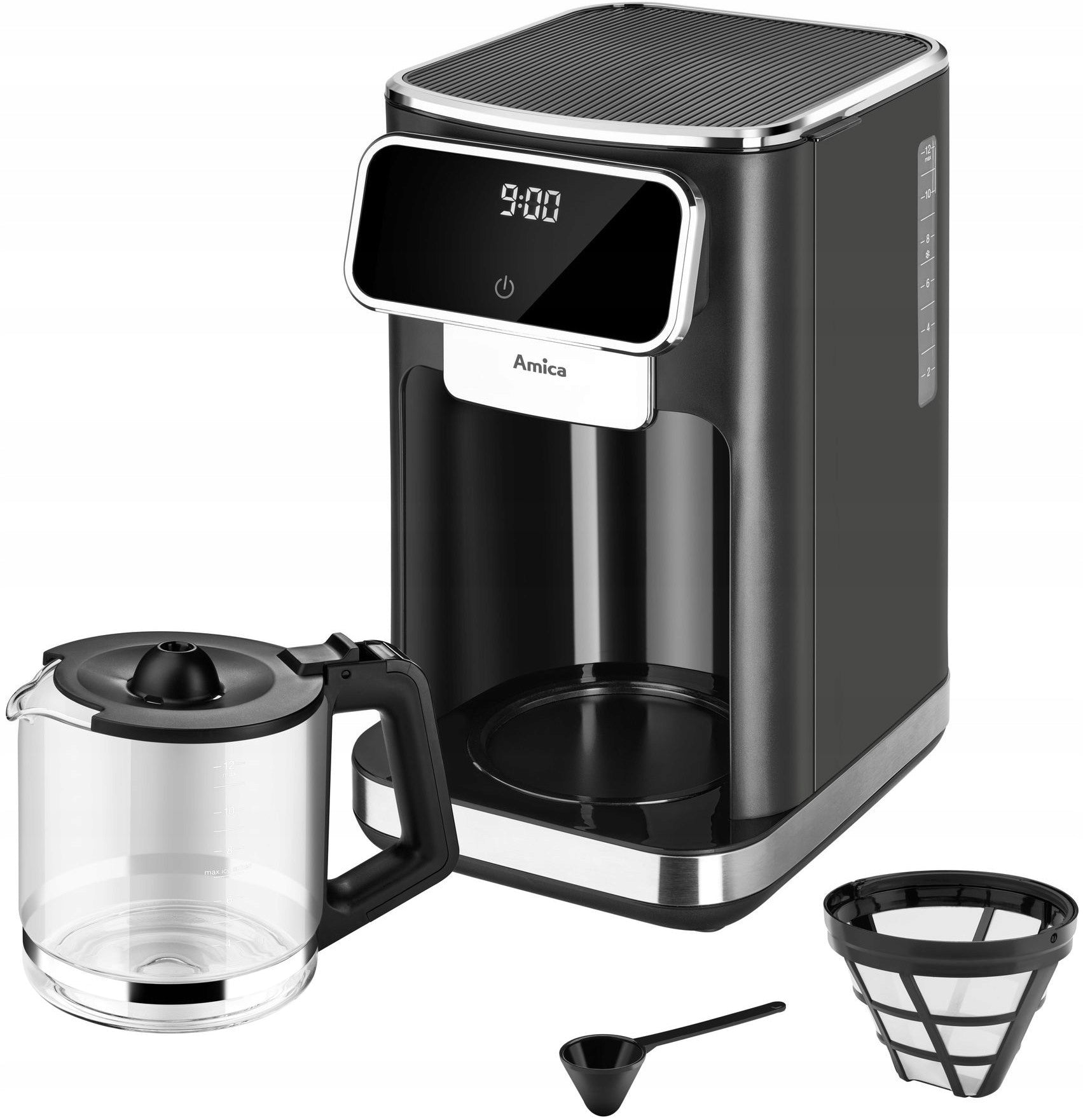 Overflow coffee maker AMICA CD2011 1100W 1,8L REG POWER LED black Manufacturer code 1195389