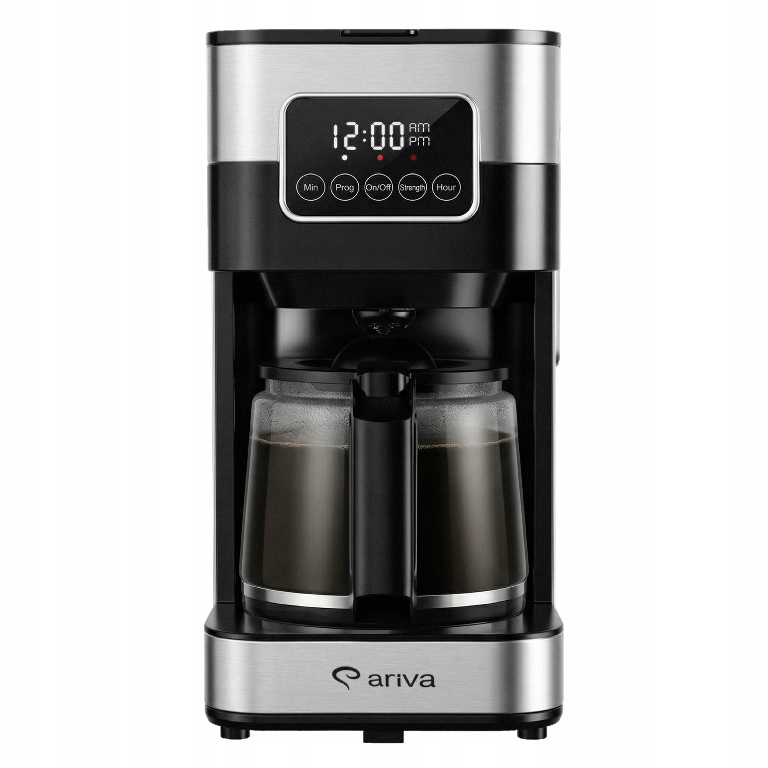 Overflow coffee maker ARIVA touch screen LCD 900W 1,5L Jug Programmer Brand Ariva