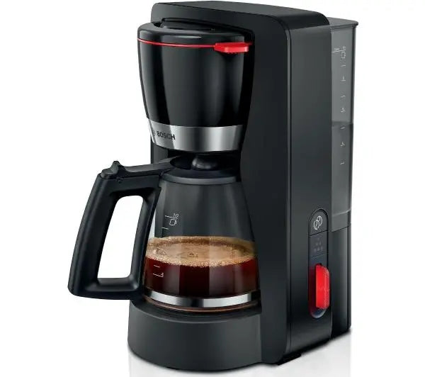 Overflow coffee maker Bosch TKA4M233 Glass jug 1,37L Black