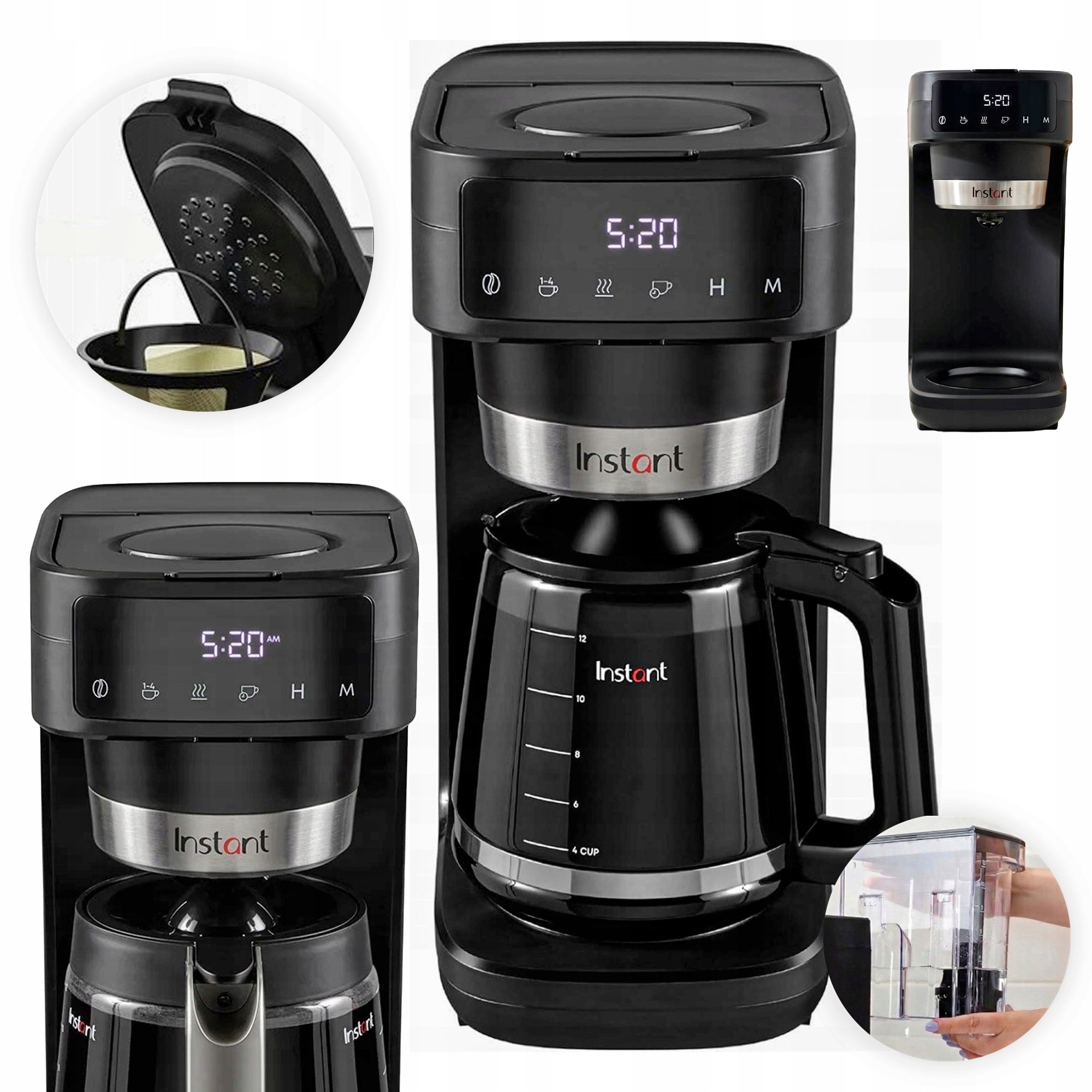 Overflow coffee maker Instant Infusion Brew Plus 1,77L 1400W quiet