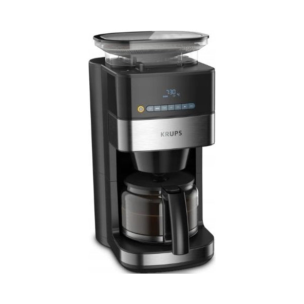 Overflow coffee maker Krups with built-in grinder KM832810 1,25 l black