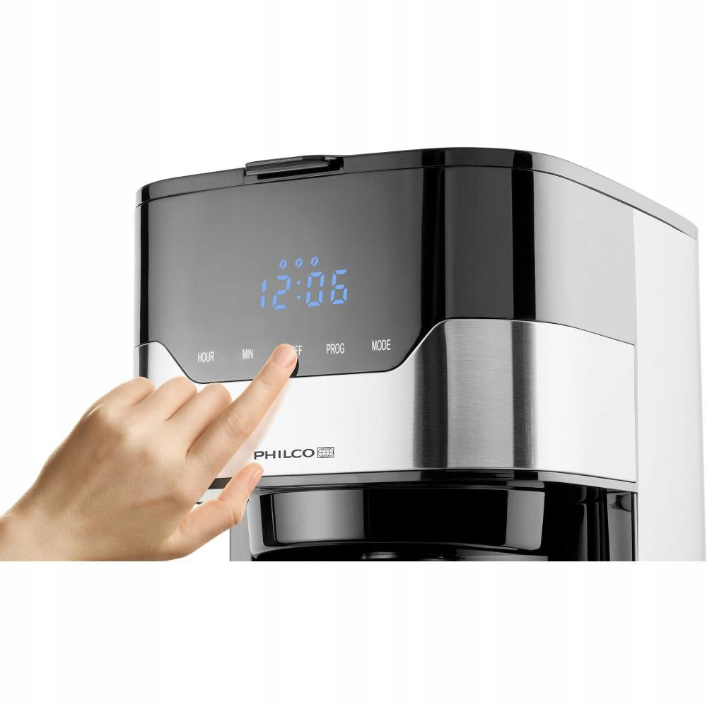 Overflow coffee maker Philco PHCM 3000 1,2l 800W stainless steel LCD timer Brand Philco
