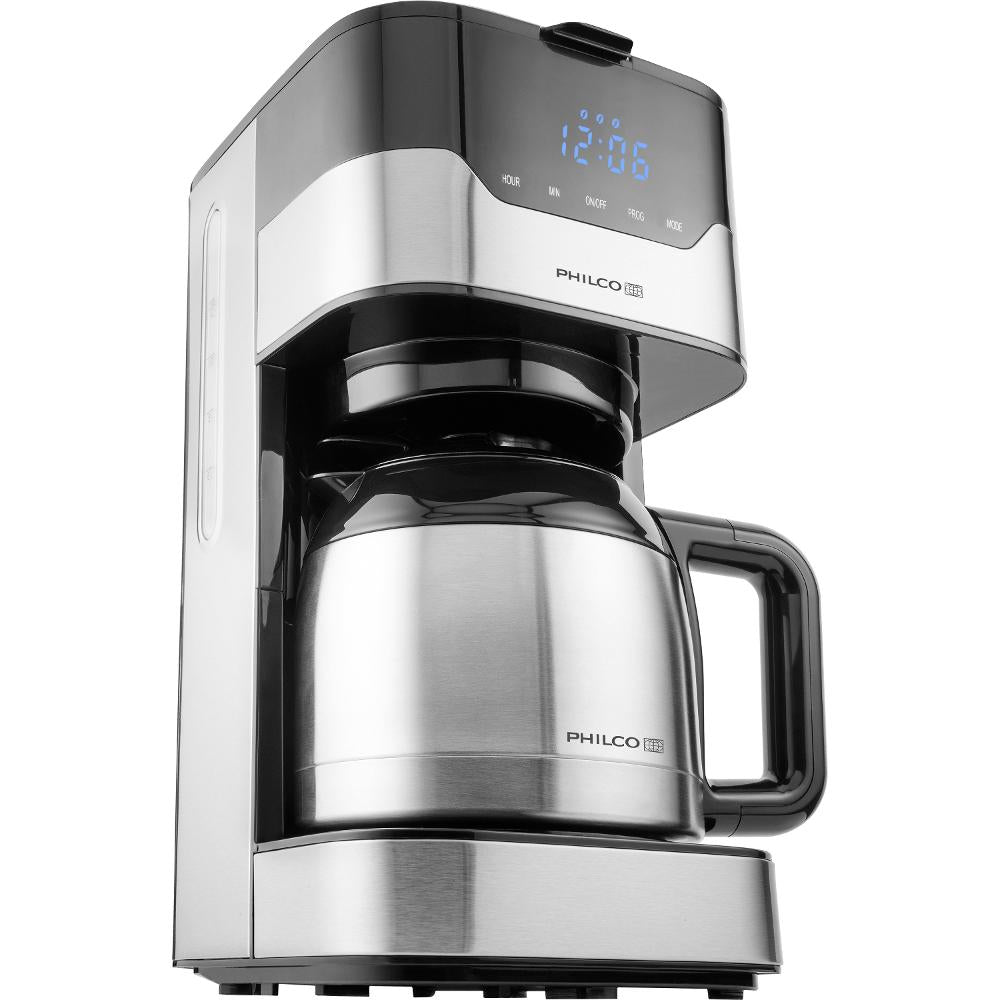 Overflow coffee maker Philco PHCM 3000 1,2l 800W stainless steel LCD timer