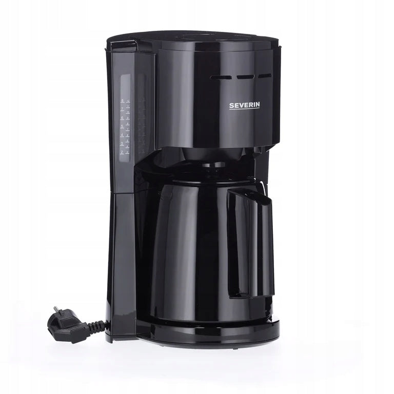 Overflow coffee maker Severin black 2 thermal jugs 1 l Manufacturer code KA 9307