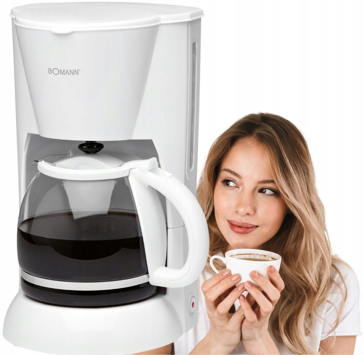 Overflow coffee maker, coffee maker Bomann KA 183 CB (white)