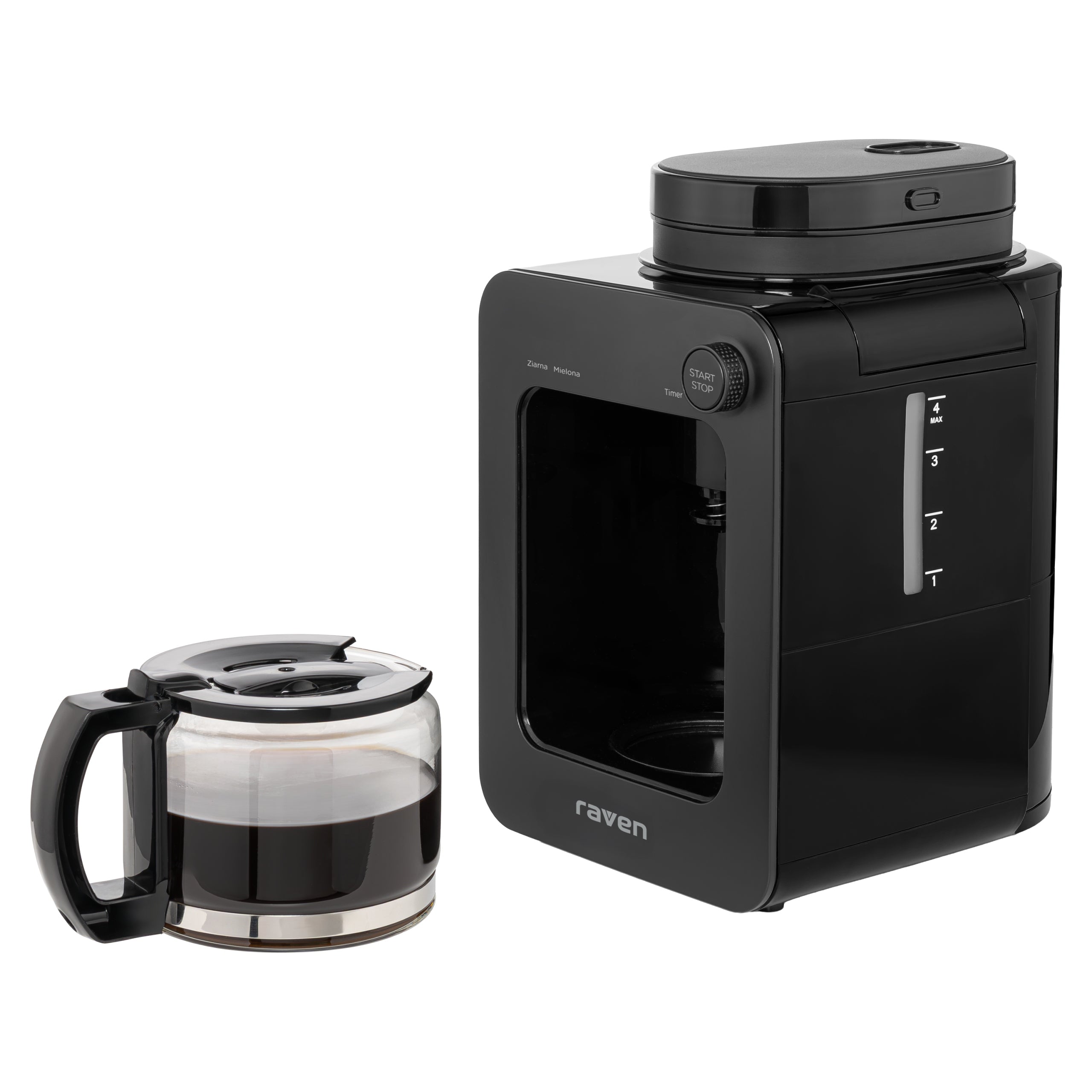 Overflow coffee maker with jug Raven EEP004 600W Compact with grinder Brand Raven