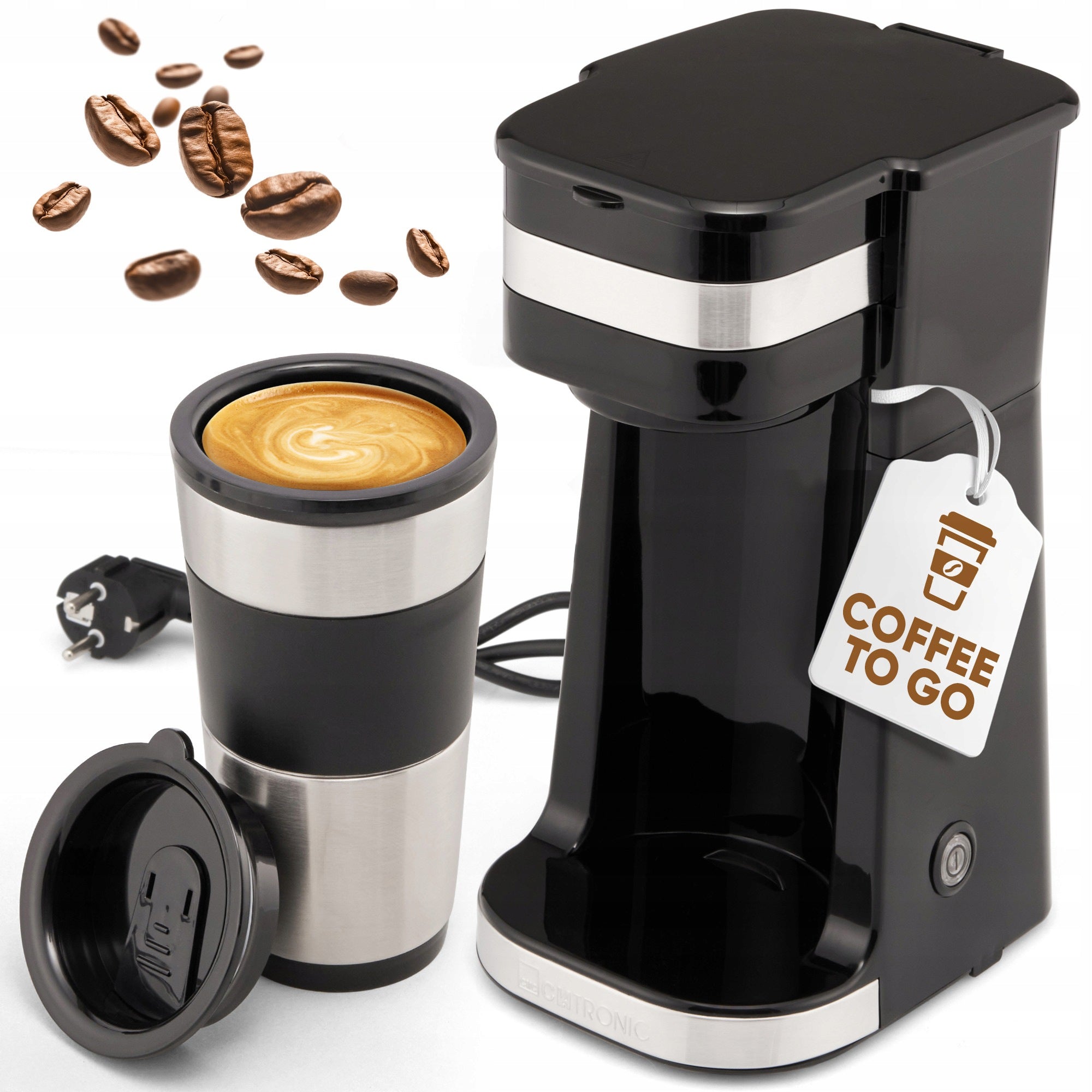 Overflow coffee maker with thermal mug 400 ml Clatronic KA