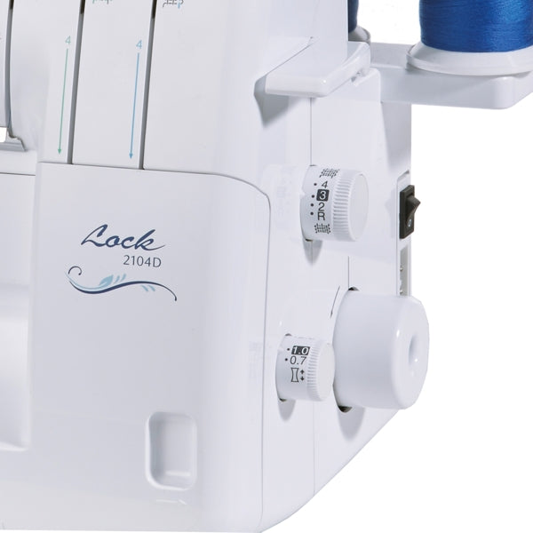 Overlock sewing machine Brother 2104D overlock home 4-thread Dominant color white