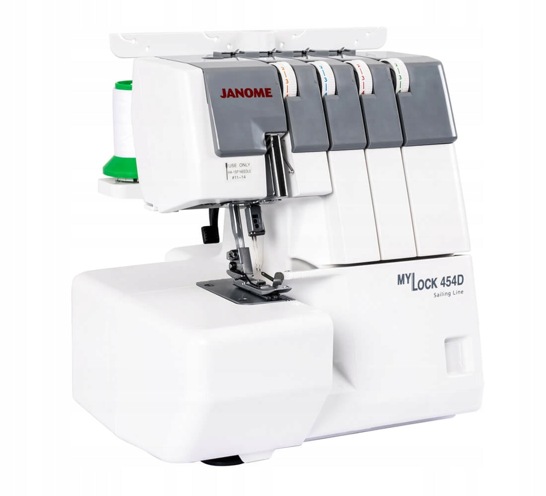 Overlock sewing machine Janome 454D, 7 stitches, 3/4-thread + Freebies Manufacturer code JANOME 454D