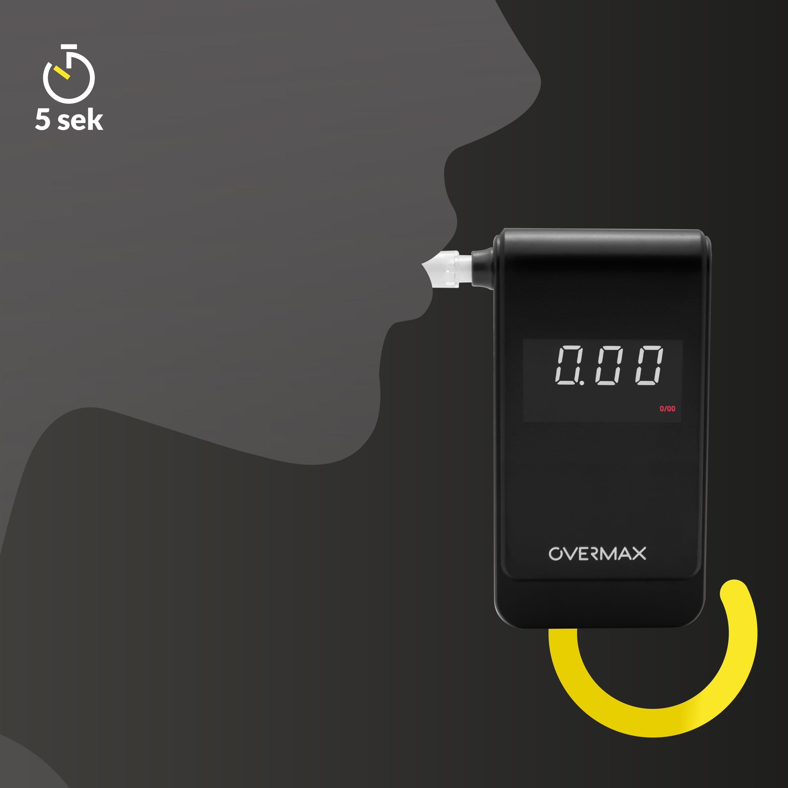 Overmax AD-10 - electrochemical breathalyzer Manufacturer code OV-AD-10